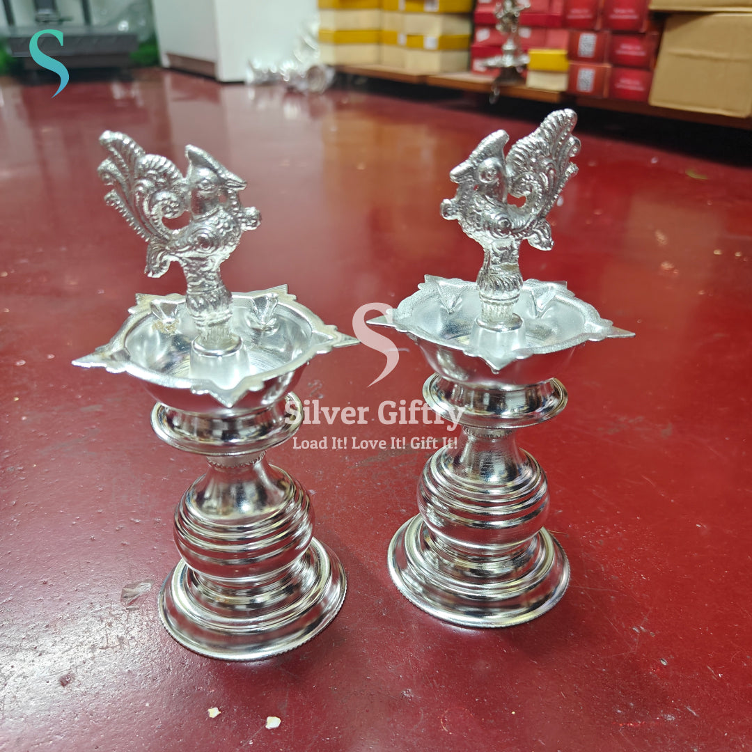 GS Peacock Diya 6.5"