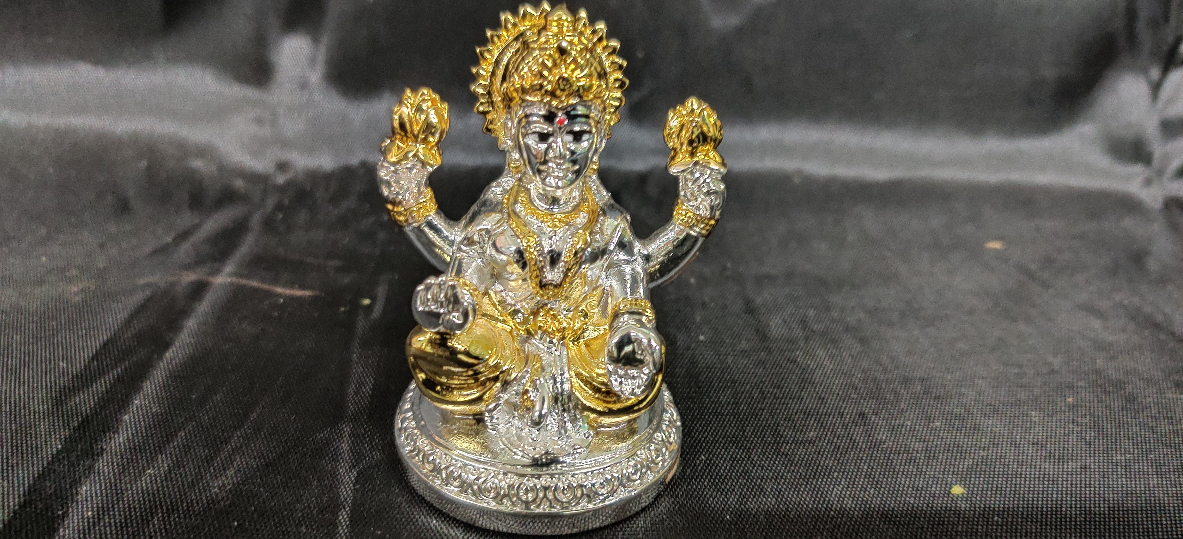 24kr Gold Coated Lakshmi Idol 3"