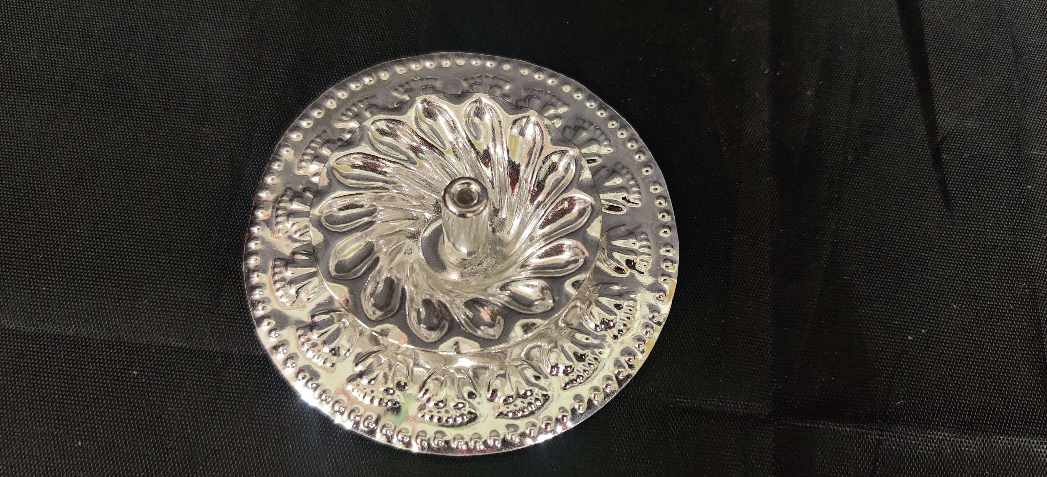 German Silver Fancy Devdas Diya 3"