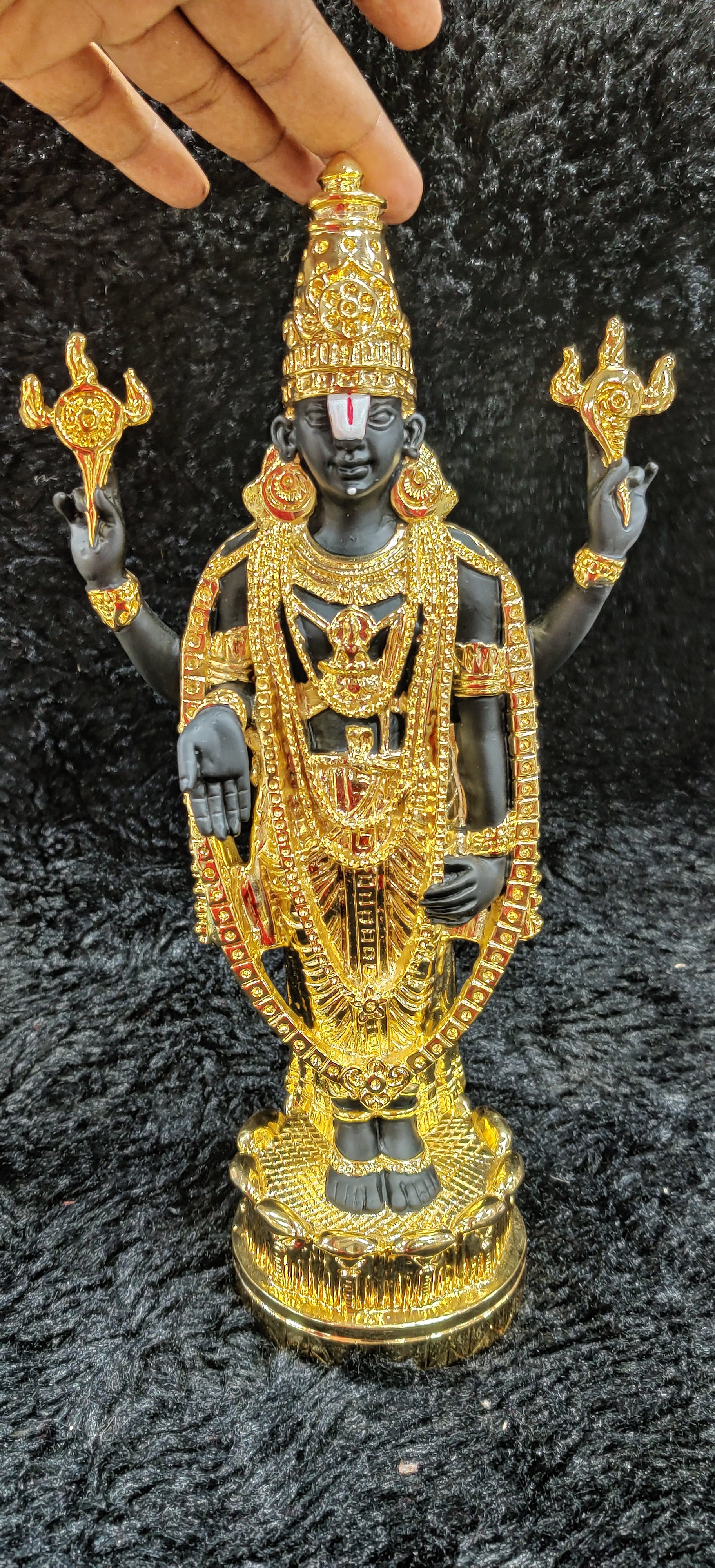 24kr Tirupathi Balaji 13" Idol
