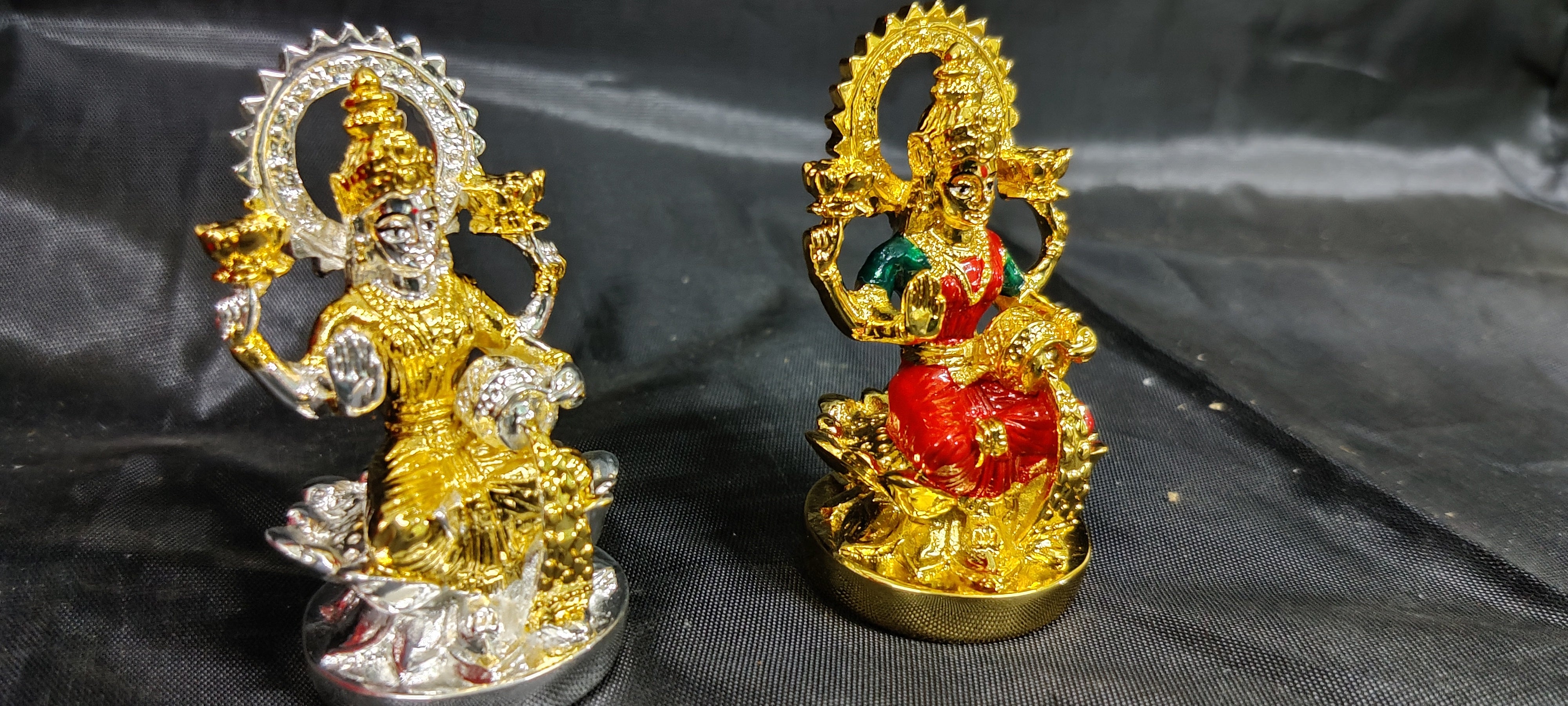 24kr Lakshmi Idol Set of 2