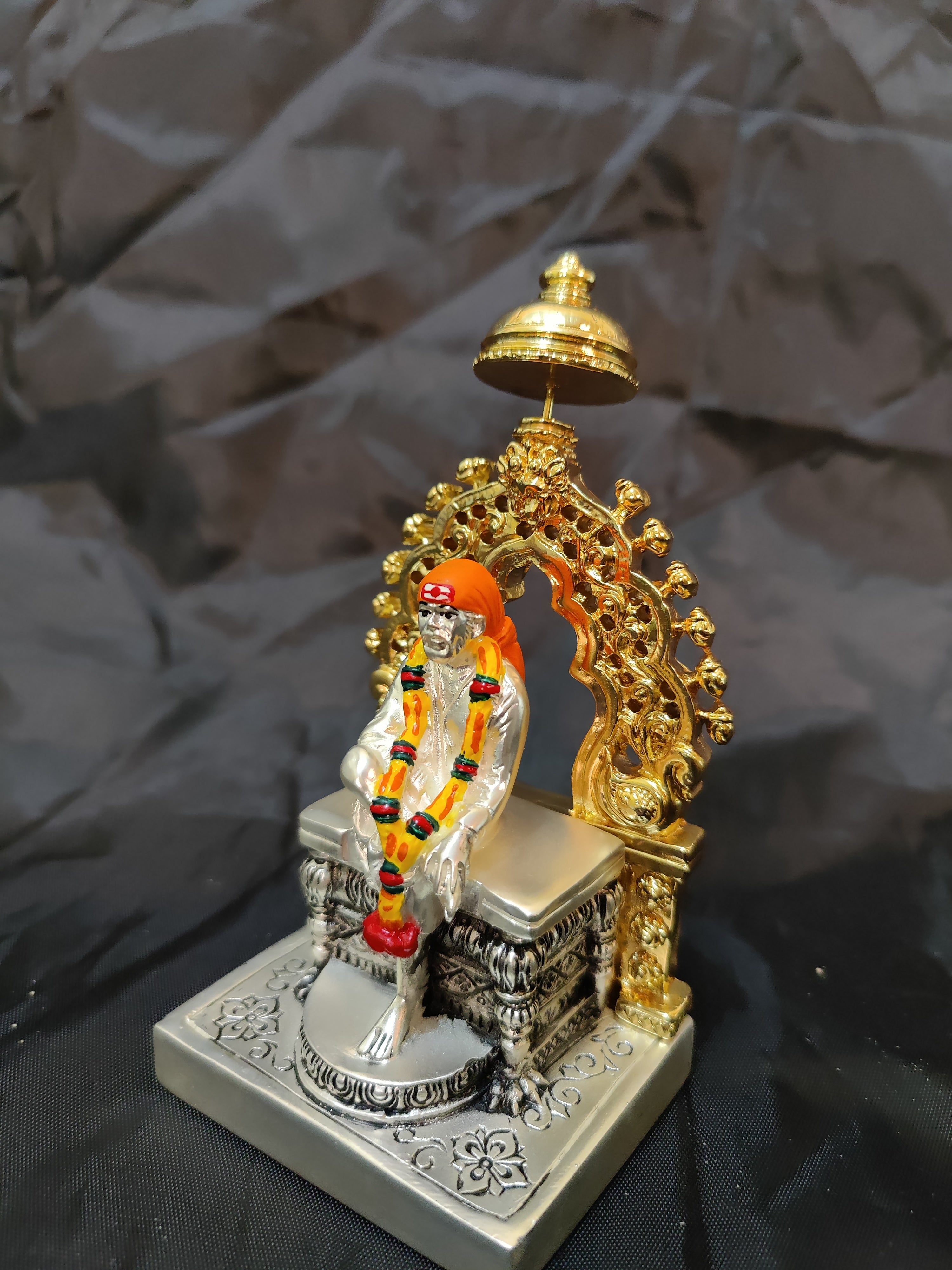 24kr Shirdhi Saibaba Idol 6"