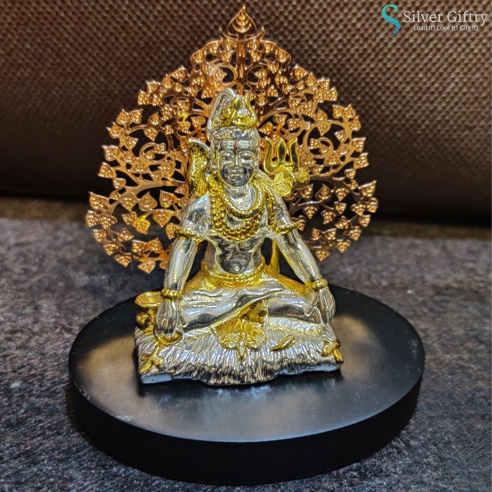 24kr Gold Coated Shiva Idol 3" | Silver Giftry | SGT20K019