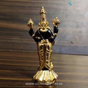24kr Gold Coated Tirupathi Balaji Idol 3" | Silver Giftry | SKUSG01020