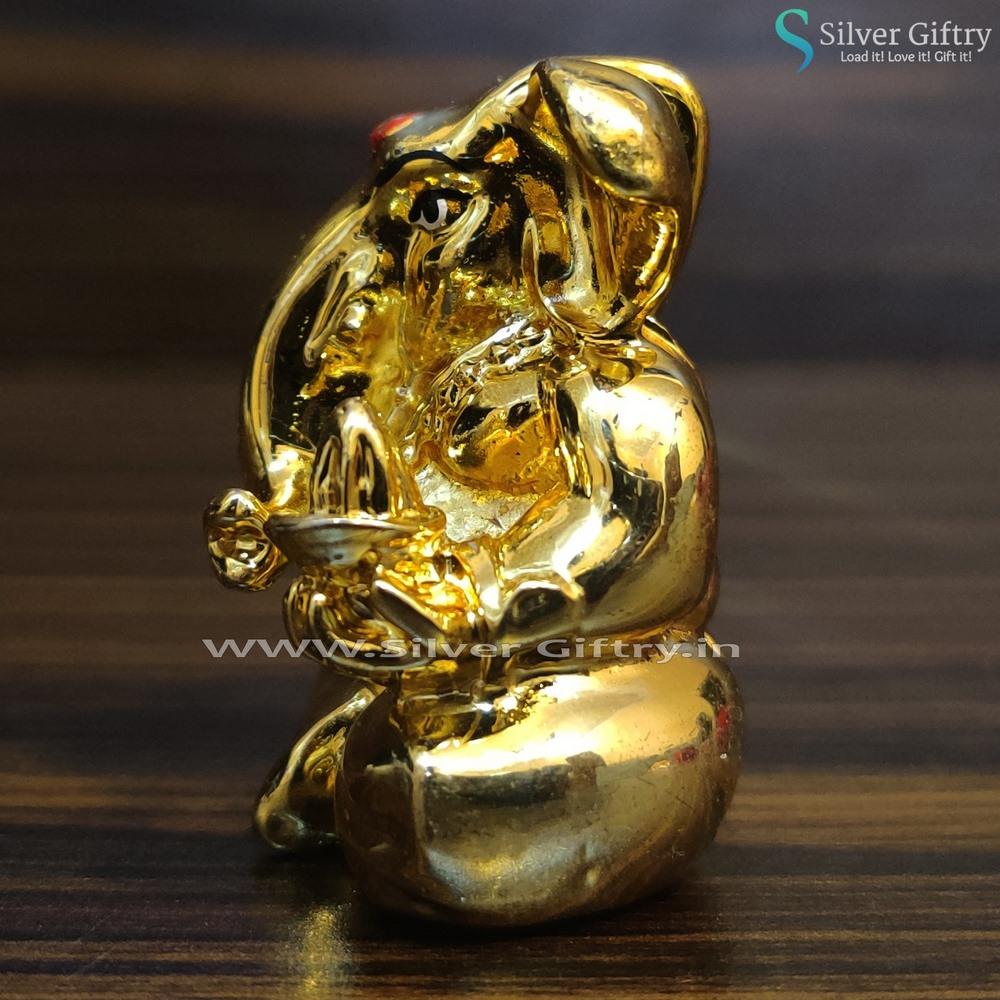 24kr Pure Gold Ganesha Idol Gift | Silver Giftry | SGT20K022