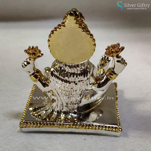 4" Lakshmi Idol Gold and Silver | Silver Giftry | SGT20K035