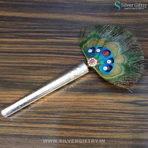 4" Pure Silver Peacock Feather | Silver Giftry | SGT20K037