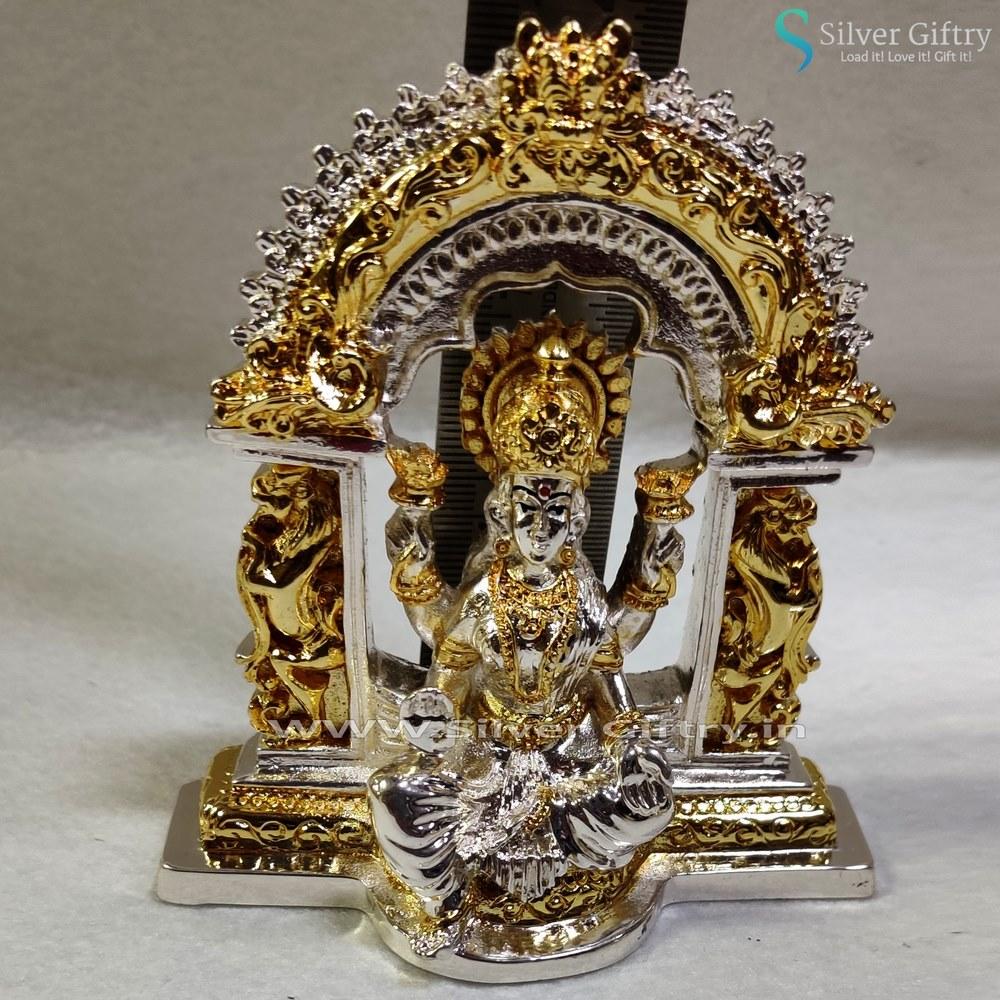 4.5" Lakshmi Idol Gold and Silver | Silver Giftry | SGT20K039