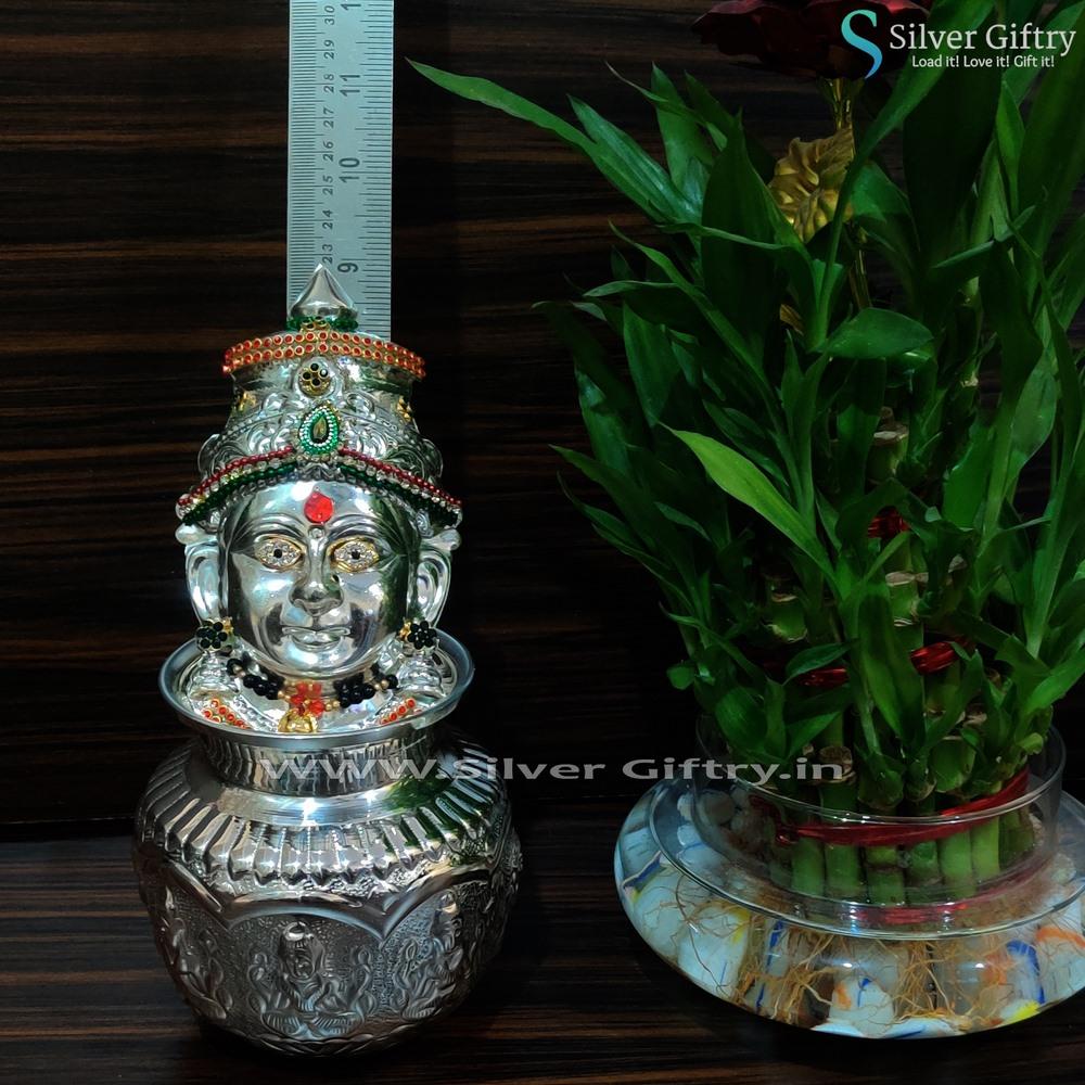 5" Kalsha With 5" Lakshmi | Silver Giftry | SGT20K044
