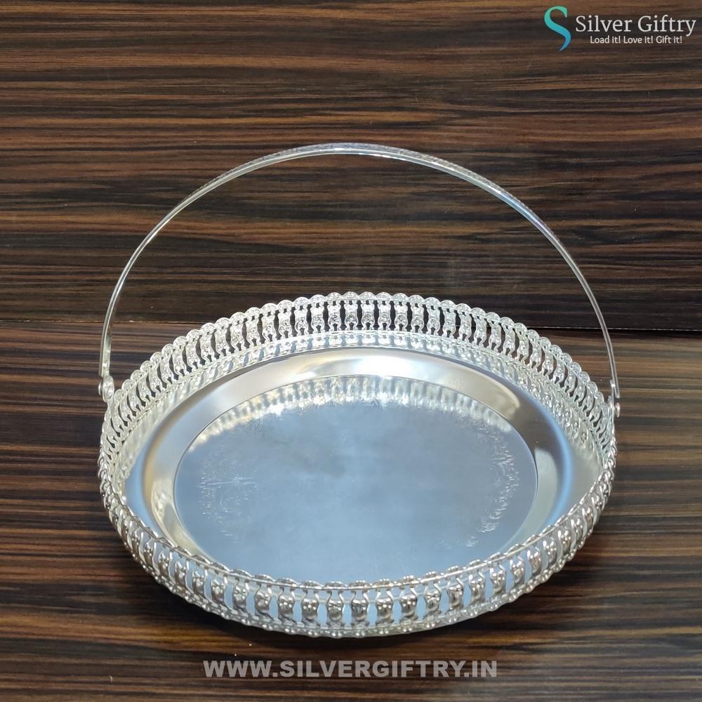 8" Imported Tray | Silver Giftry | SGT20K051