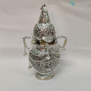 Antique 10" Mangal Kalsha | Pooja Article | Silver Giftry | SGT20K058
