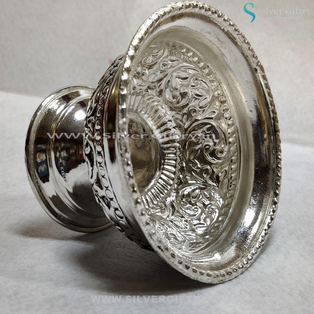 Antique 5" Prasadam Bowl | Silver Giftry | SGT20K065