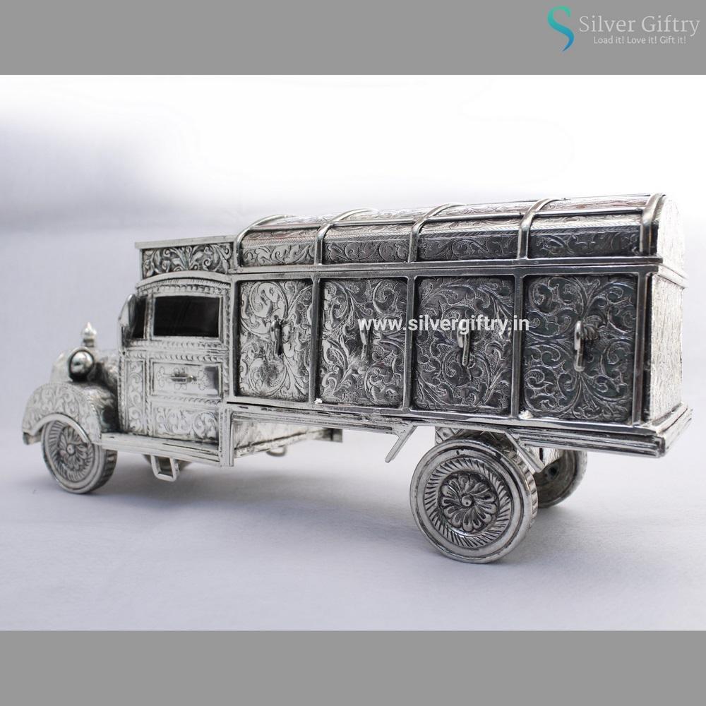 Antique German Silver Truck Cash Box | Silver Giftry | SGT20K077