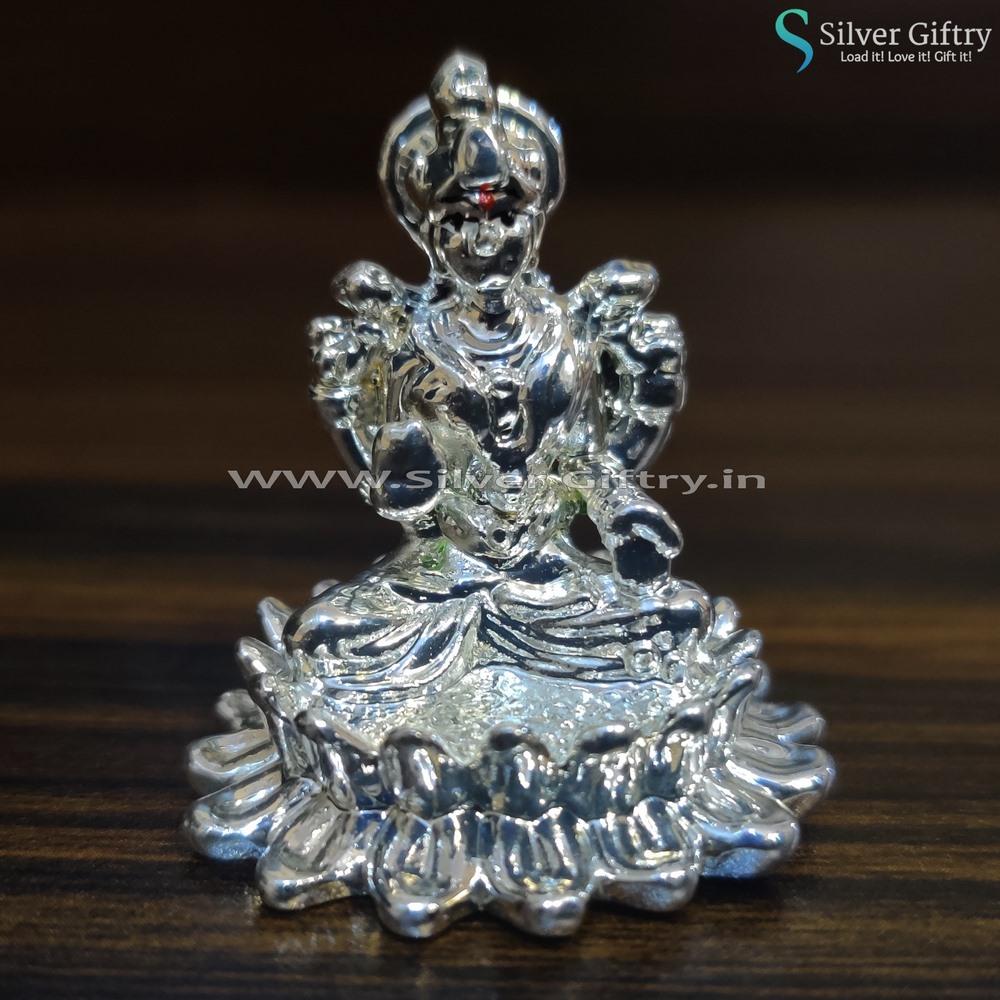 Baby Silver Lakshmi Idol Gift | Silver Giftry | SGT20K092