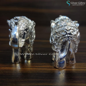 Baby Size Elephants Silver Pair | Silver Giftry | SGT20K095