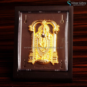 Balaji 4" Pure Silver Foli Frame 99.9 Gold Touch | Silver Giftry | SGT20K097