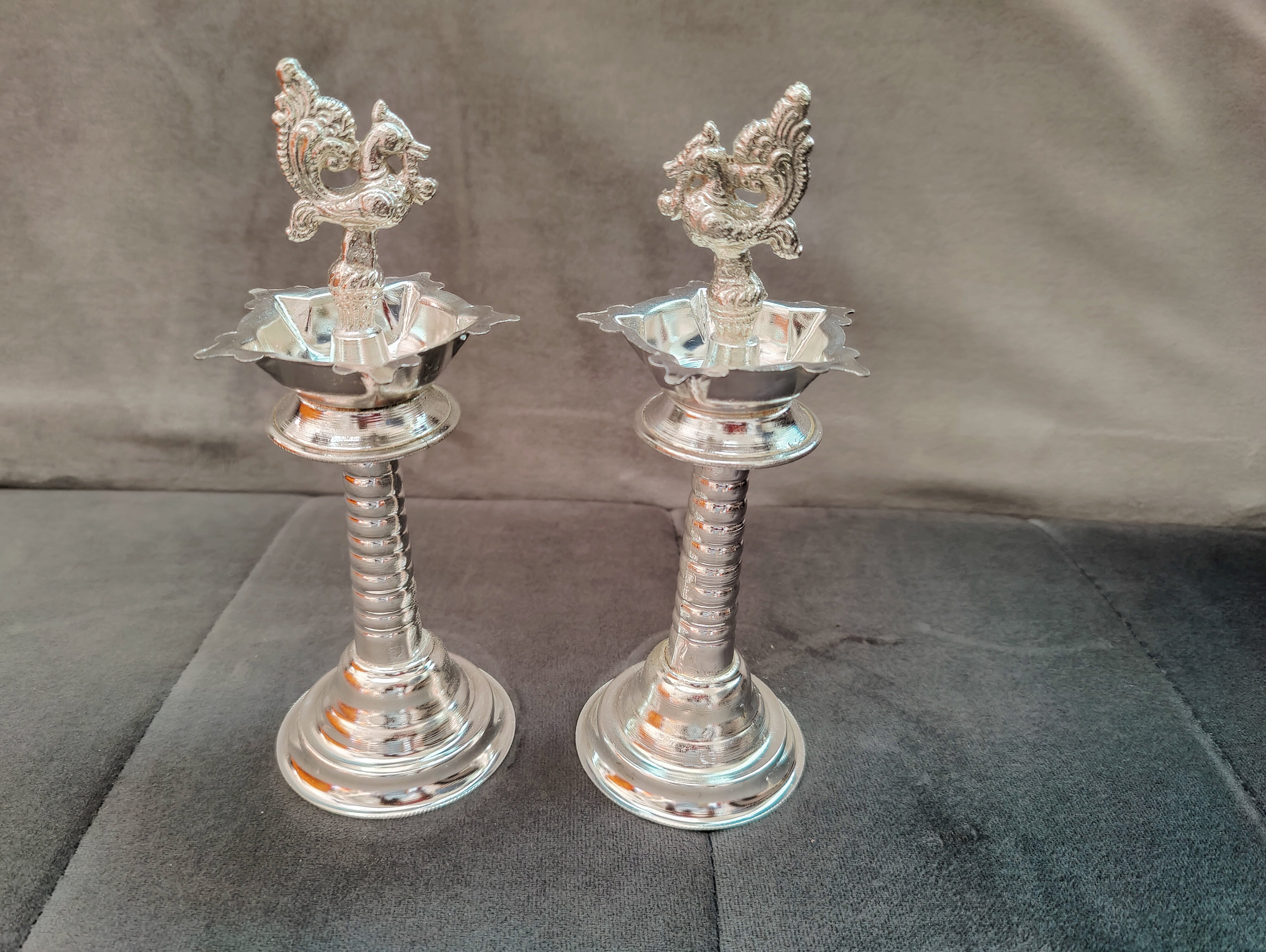 G.S tube peacock deepam 8"