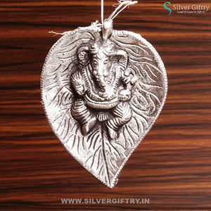 Black Metal Ganesh Hanging Medium | Silver Giftry | SGT20K106