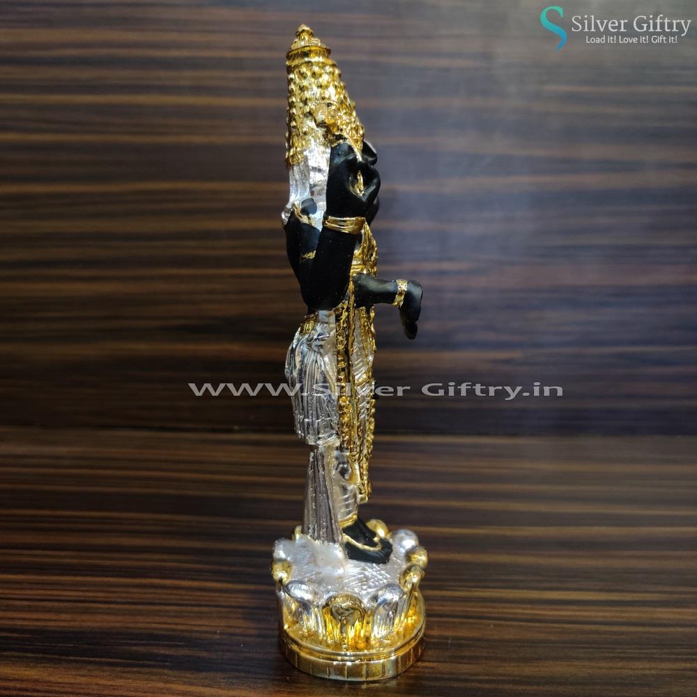 Black Silver and Gold Coated Balaji 8.5" | Silver Giftry | SGT20K108