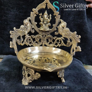 Brass Antique 11" Ganesh Diya | Silver Giftry | SGT20K109