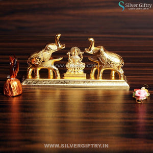 Brave Gajalakshmi Kumkum Dabbi | Silver Giftry | SGT20K119