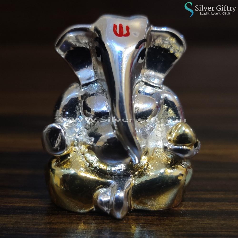 Cute Baby Ganesh Idol 1.5" | Silver Giftry | SGT20K133