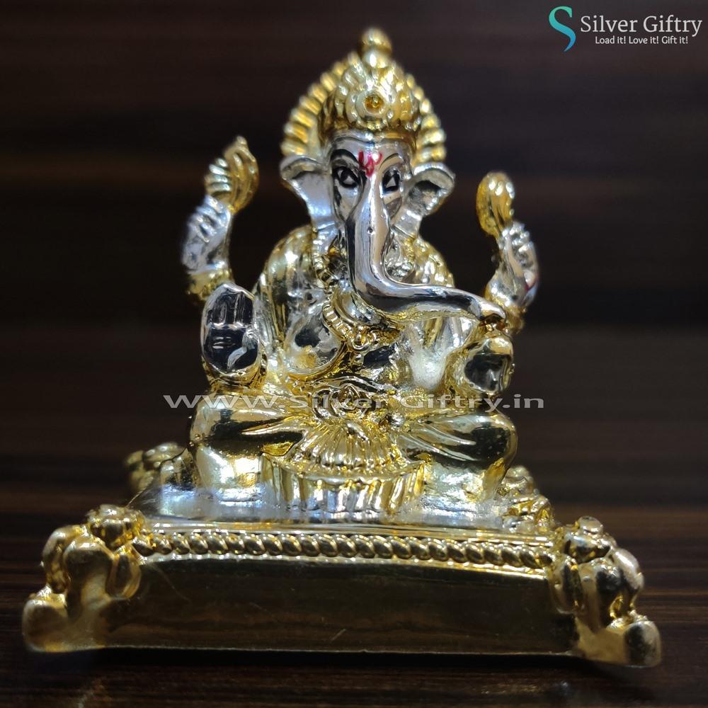 Cute Baby Ganesh Idol 2" | Silver Giftry | SGT20K134