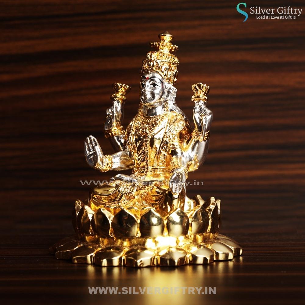 Cute Pure Silver Kamala Lakshmi | Silver Giftry | SGT20K141
