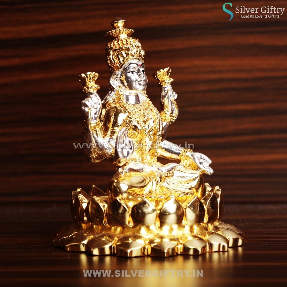 Cute Pure Silver Kamala Lakshmi | Silver Giftry | SGT20K141
