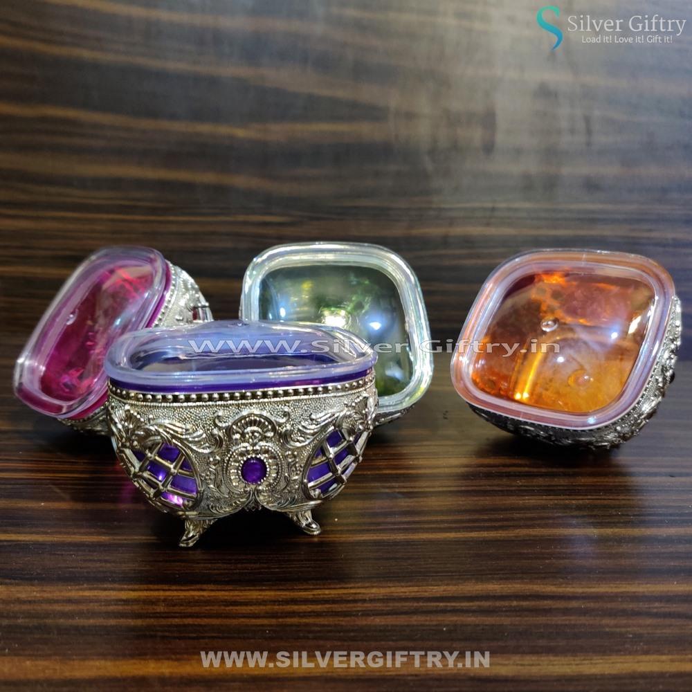 Dry Fruit Box 4x4 4 Boxes | Silver Giftry | SGT20K144