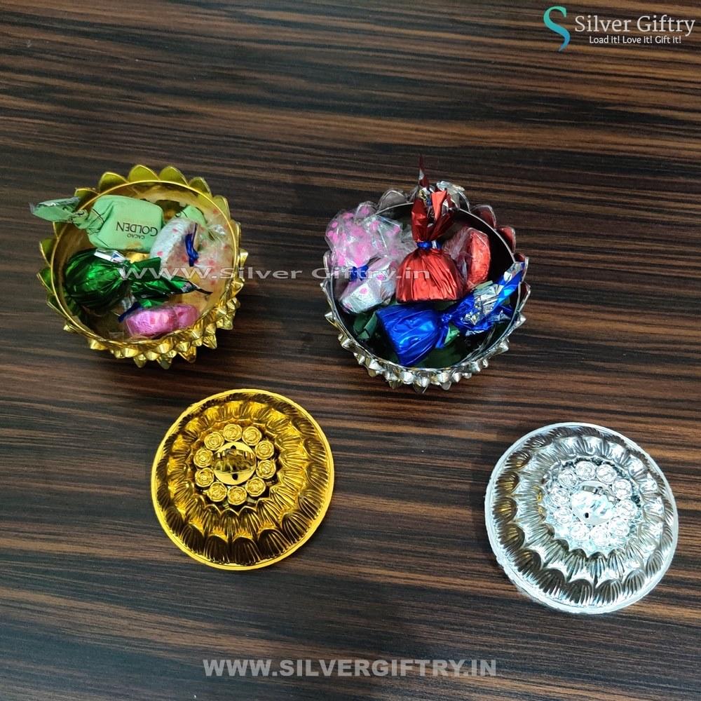 Fiber Box With Chocolates Mix Colours | Silver Giftry | SGT20K148