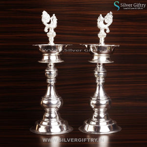 German Silver 20" Deepam Pair | Silver Giftry | SGT20K175