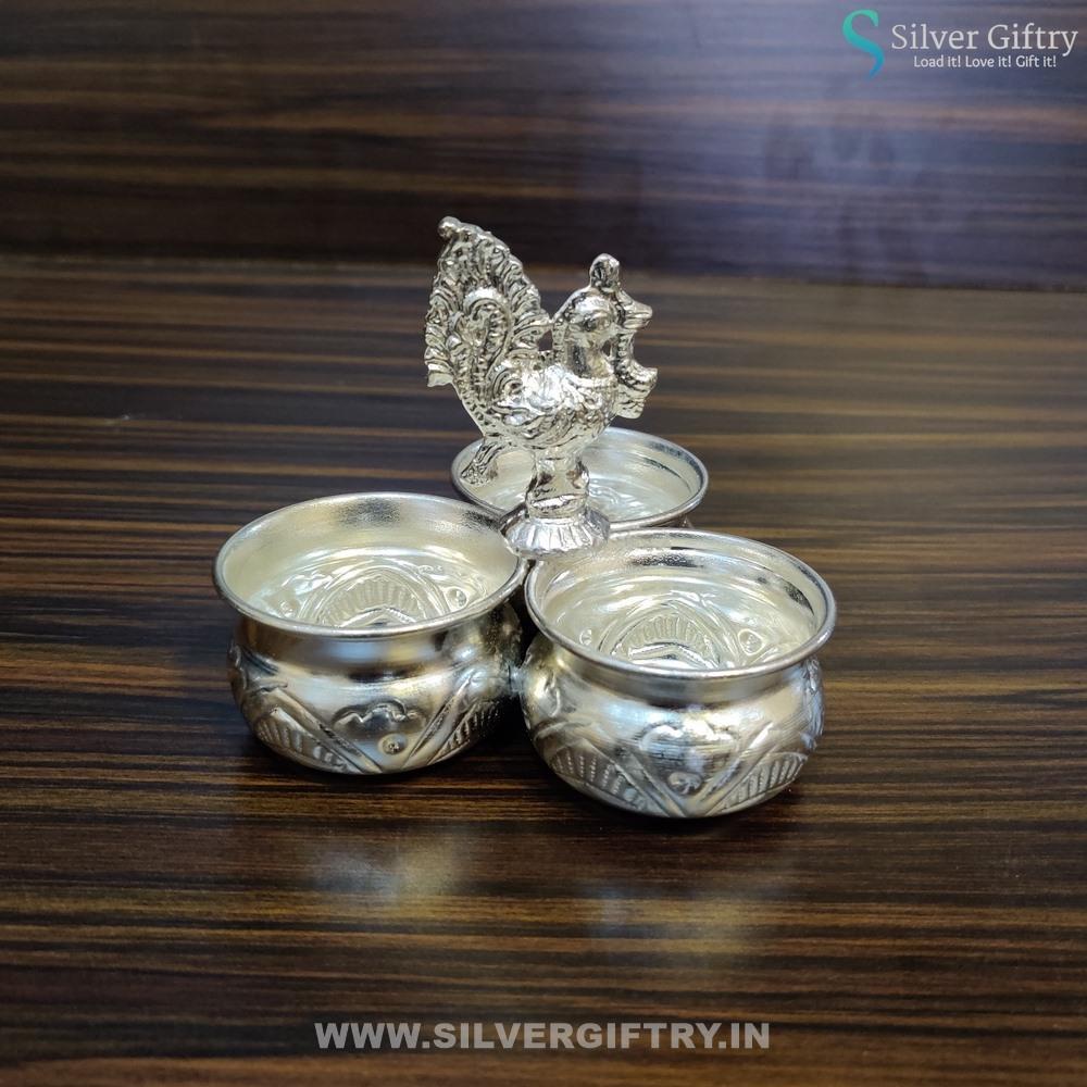 German Silver 3 Cup Panchwala | Silver Giftry | SGT20K176