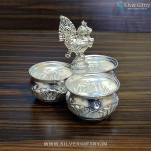 German Silver 3 Cup Panchwala | Silver Giftry | SGT20K176