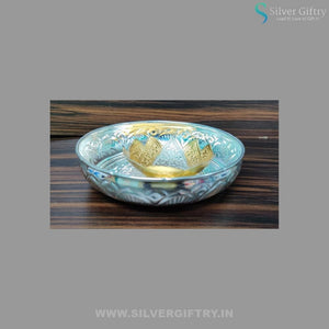 German Silver 6" Plate Lotus Bowl | Silver Giftry | SGT20K187