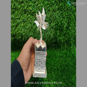 German Silver 7" Big Size Tulsi Pot | Silver Giftry | SGT20K189