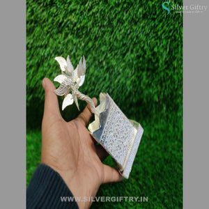 German Silver 7" Big Size Tulsi Pot | Silver Giftry | SGT20K189
