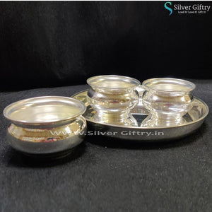 German Silver 7" Plate Plain 3" Bowls | Silver Giftry | SGT20K193