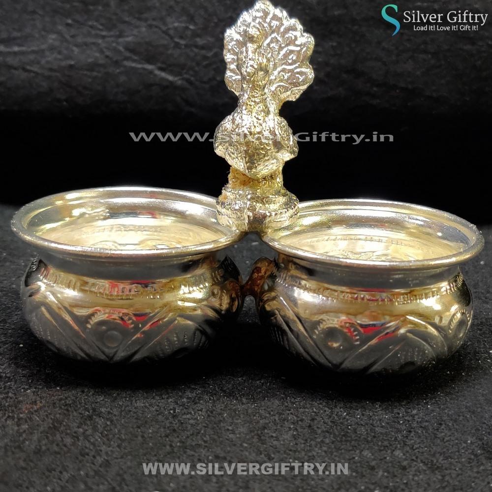 German Silver Big Size 2 Cup Panchwala | Silver Giftry | SGT20K215