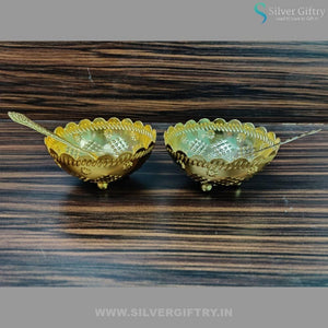 German Silver Bowl Set With Spoon | Silver Giftry | SGT20K216