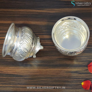 German Silver Dasaya Bowl With Stand 3" | Silver Giftry | SGT20K221