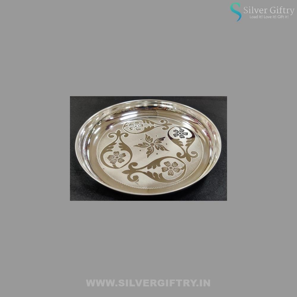 German Silver Design Plate 9" | Silver Giftry | SGT20K227