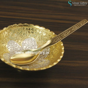German Silver Gold Bowl Set | Silver Giftry | SGT20K241