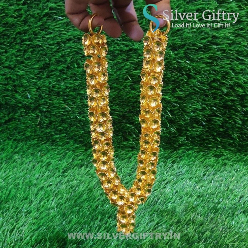 German Silver Gold Mala 12" | Silver Giftry | SGT20K242