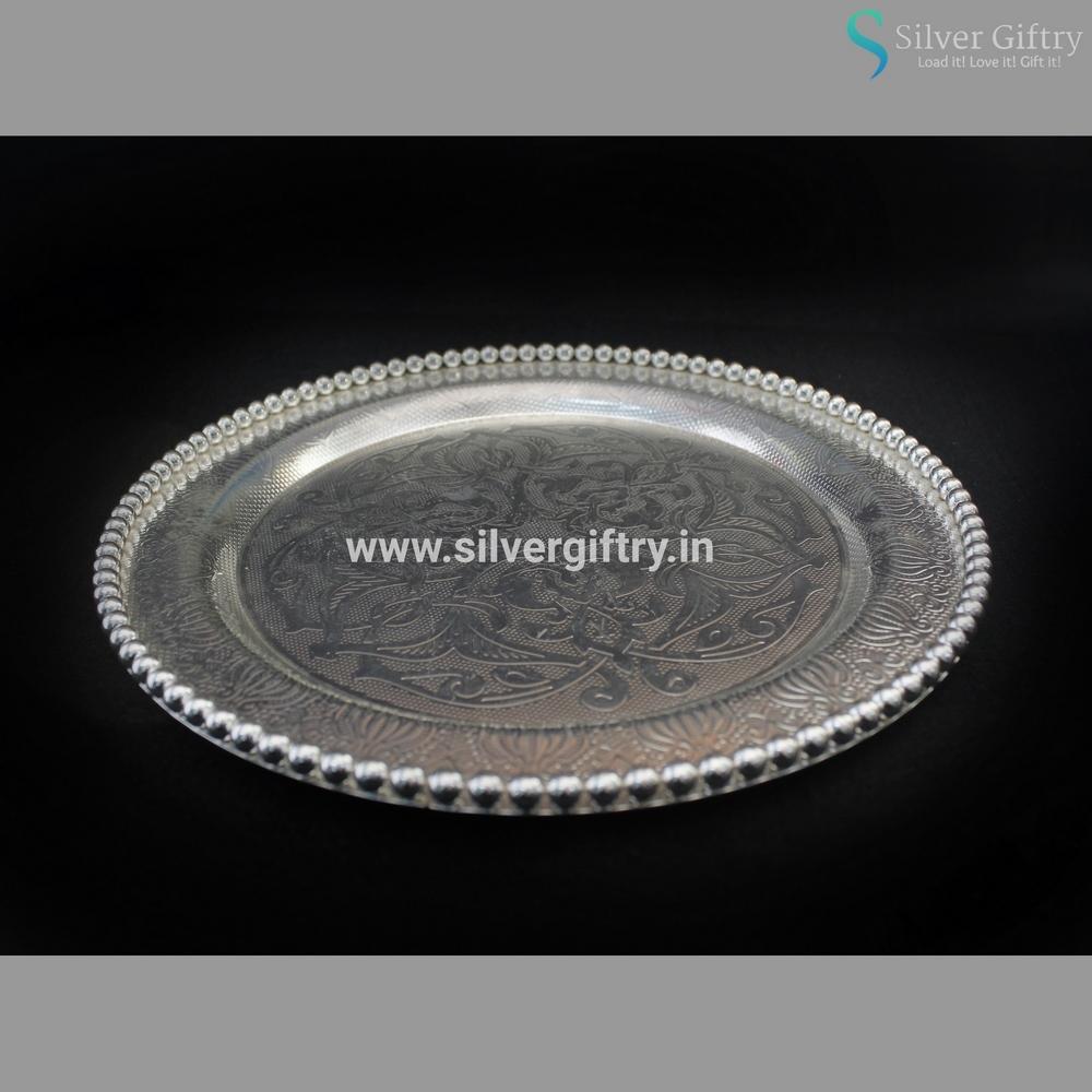 German Silver Imported Pearl Plate 10" | Silver Giftry | SGT20K247