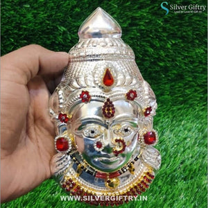 German Silver Lakshmi With Jewellery | Silver Giftry | SGT20K271