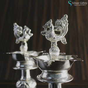 German Silver Nakas Deepa Pair | Silver Giftry | SGT20K284