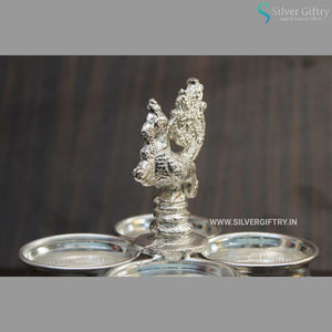 German Silver Peacock Panchwala Elephant Design | Silver Giftry | SGT20K296