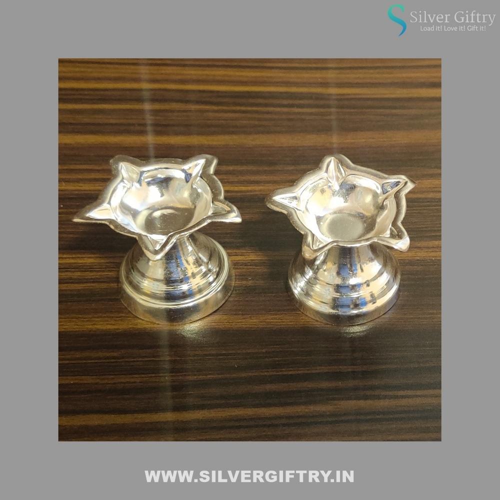 German Silver Star 2" Deepa Pair | Silver Giftry | SGT20K318