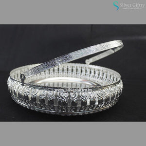 German Silver Tray With Handle | Silver Giftry | SGT20K322